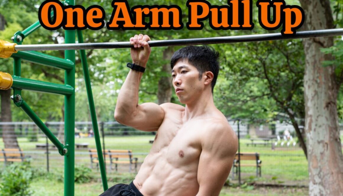 One arm pull up image